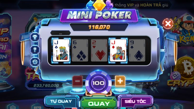 Thiết kế game Mini Poker May79 