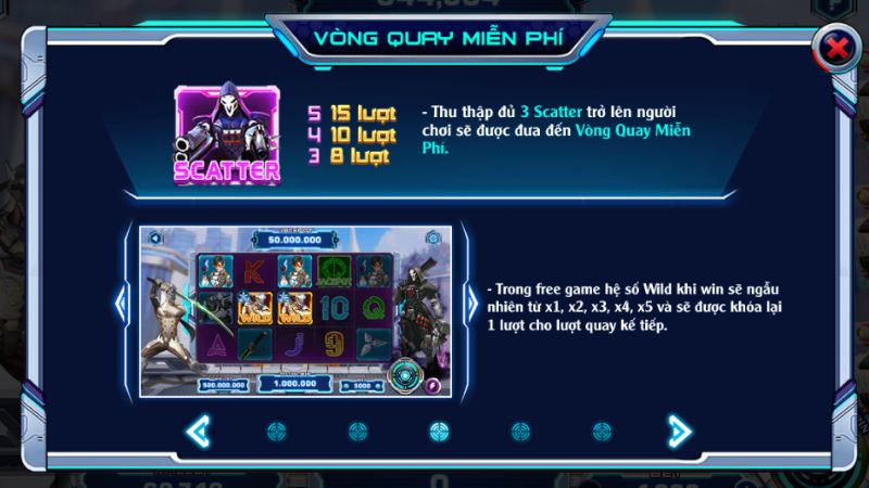 vòng quay miễn phí trong Slotgame Overwatch May79