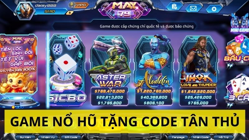 game nổ hũ tặng Code tân thủ tại May79